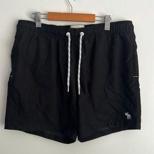Abercrombie and Fitch Lined Shorts Black